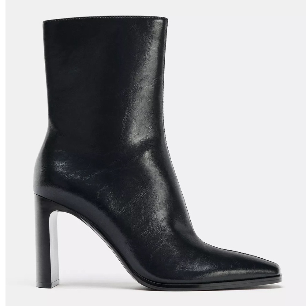 NEW! Zara 4’ Heeled Ankle Boots Size 41 or 10 (US) - Picture 3 of 12